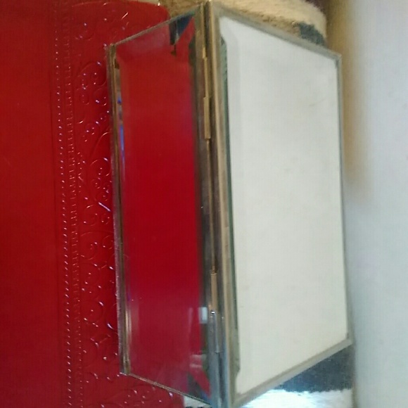 Vintage beveled mirror jewelry box - Picture 5 of 5